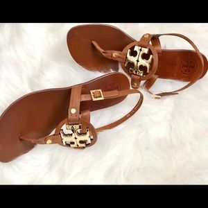 Authentic Tory Burch Holly Leather Sandals (New)